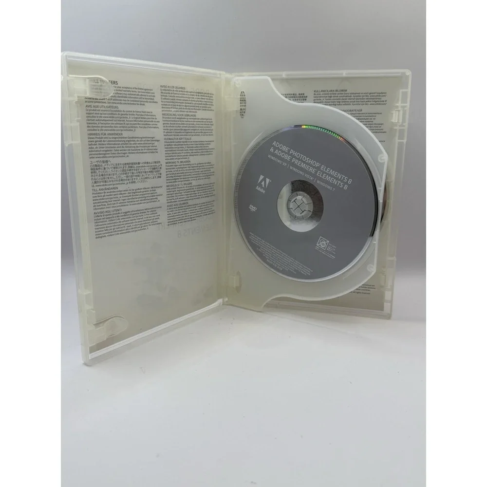 Genuine Original OEM Adobe Photoshop Elements 8 And Premier Elements 8